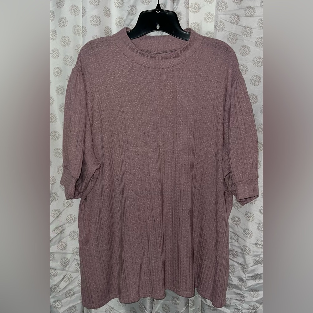 Maurices Mauve Ribbed Knit Top